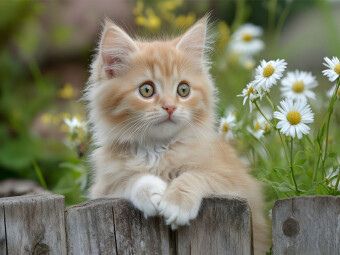 CALVENDO Puzzle Roter Kater im Garten | 1000 Teile Lege-Größe 64x48cm Foto-Puzzle für glückliche Stunden
