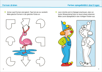 Farben und Formen üben. Vorschule
