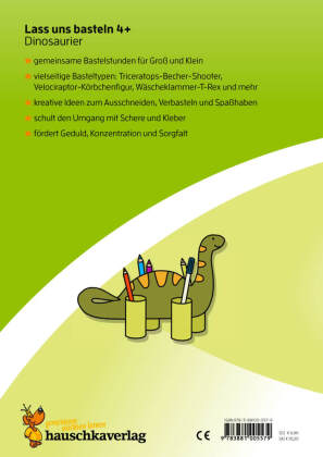 Lass uns basteln - Bastelbuch ab 4 Jahre - Dinosaurier