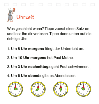 BOOKii Fit für Mathe Interaktiver Lernspaß 1. Klasse