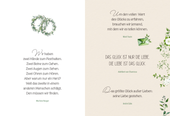 Zur Hochzeit für euch zwei
