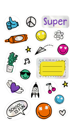 Sticker - Stickerspaß für die Schule