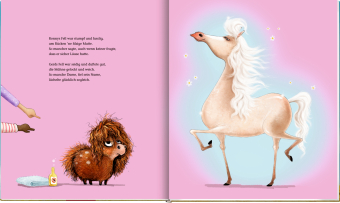 Ronny, das Pony, und Gerd, das Pferd 