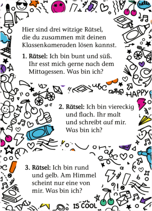Kartenbox - Meine Pausen-Spiele-Box zum Schulstart