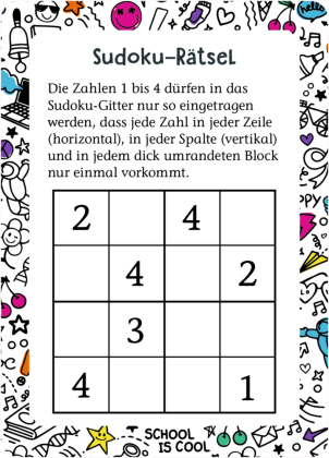 Kartenbox - Meine Pausen-Spiele-Box zum Schulstart