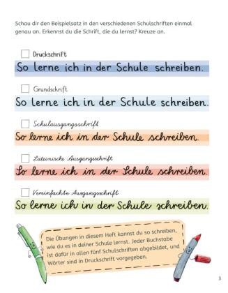 Schreibübungen für die 1. und 2. Klasse