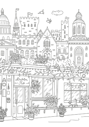 Colorful World Weltreise Designdose mit 12 Buntstiften