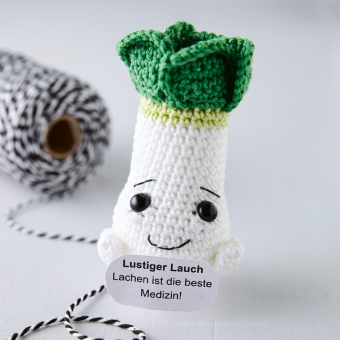 Emotional Support Veggies. Kleine Häkelfiguren mit positiven Botschaften