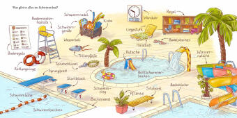 Lenni Langohr und Möhrchen im Schwimmbad 