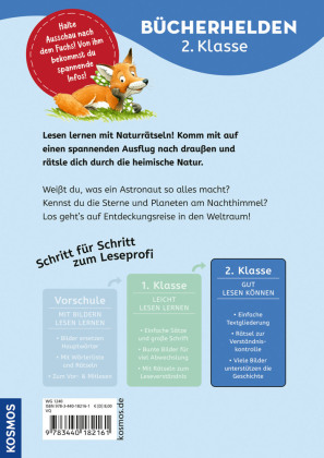 Lesen lernen mit Naturrätseln, Bücherhelden 2. Klasse, Sternbilder & Planeten