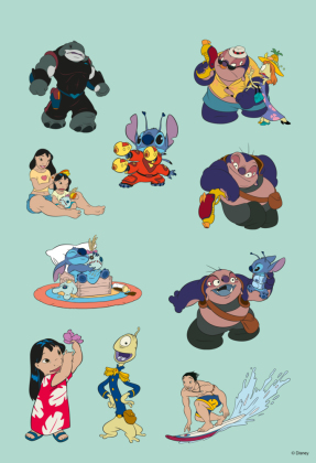 Disney Stitch: Superstarker Sticker- und Malspaß