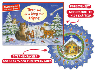 Tiere auf dem Weg zur Krippe