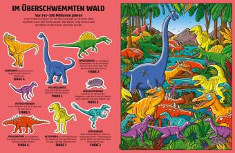 Finde Dinosaurier, Mammut und Säbelzahntiger