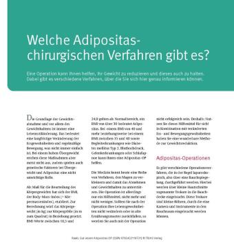 Gut essen Adipositas-OP