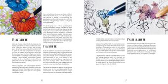 Gartenparadies - Florale Motive und Tiere ausmalen
