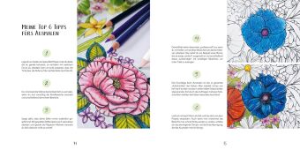 Gartenparadies - Florale Motive und Tiere ausmalen