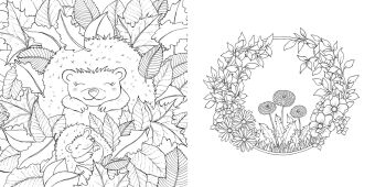 Gartenparadies - Florale Motive und Tiere ausmalen