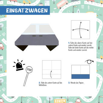 88 x Origami Kids - Fahrzeuge