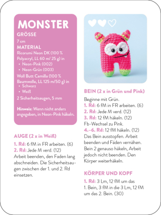 55 x häkeln - Mini-Amigurumis: Dein Kartenset von Wellensittich bis Wichtel