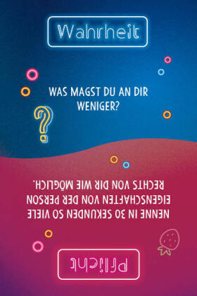 Kartenspiel: Wahrheit oder Pflicht für Besties