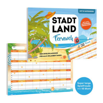 Stadt, Land, Fernweh - Der Spieleklassiker für alle Urlauber*innen