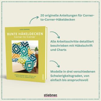 Bunte Häkeldecken Corner-to-Corner