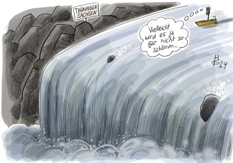Abwärts - Cartoons des Jahres 2024