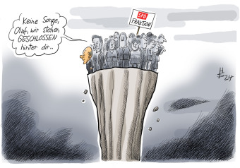Abwärts - Cartoons des Jahres 2024