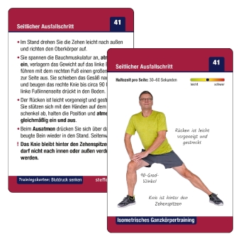 Trainingskarten Blutdruck senken