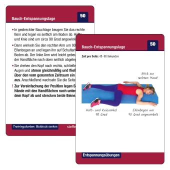 Trainingskarten Blutdruck senken