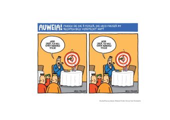 Finde den Fehler - Band Nr.2 - Bildersuchrätsel mit Cartoons