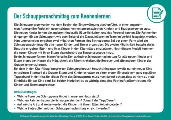 Eingewöhnung in der Kita. Vom Modell zur Praxis, m. 1 Beilage