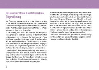 Eingewöhnung in der Kita. Vom Modell zur Praxis, m. 1 Beilage