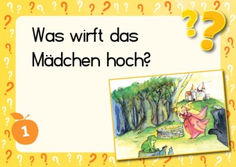 Lesen üben mit Bilderrätseln zum Froschkönig. 34 Bildkarten zur Leseförderung