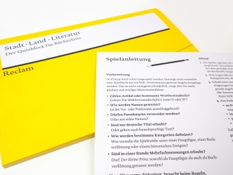 Stadt · Land · Literatur. Der Quizblock für Bücherfans