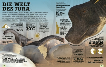 Unsere Welt in Zahlen. Dinosaurier und andere Tiere der Urzeit