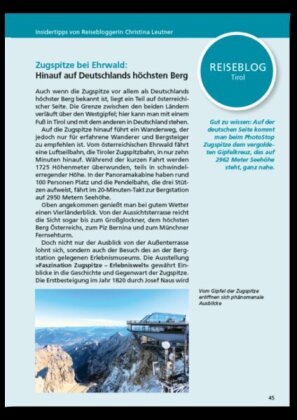 Reiseführer Tirol. Regioführer inklusive Ebook. Ausflugsziele, Sehenswürdigkeiten, Restaurants & Hotels uvm.