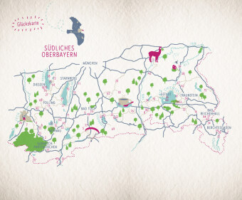 Glücksorte im südlichen Oberbayern