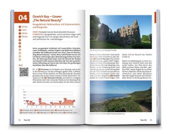 KOMPASS Wanderführer Wales, 60 Touren mit Extra-Tourenkarte