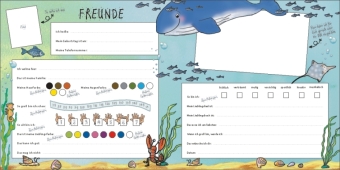Mein Kindergarten Freunde-Album - Mit Goldfolienprägung auf dem Umschlag!