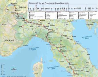 Via Francigena von Lausanne nach Rom