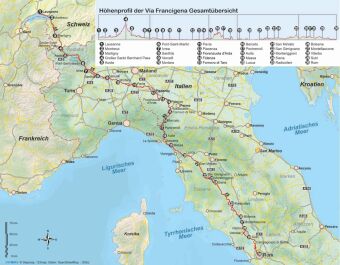 Via Francigena von Lausanne nach Rom