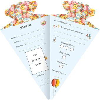 Mein erster Schultag - Erinnerungsalbum in Schultüten-Form