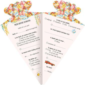 Mein erster Schultag - Erinnerungsalbum in Schultüten-Form