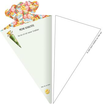 Mein erster Schultag - Erinnerungsalbum in Schultüten-Form
