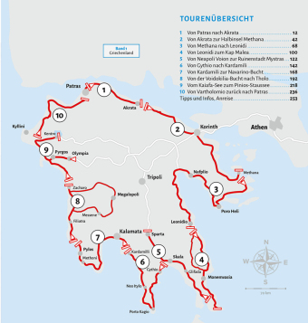 Entdeckertouren mit dem Wohnmobil Peloponnes
