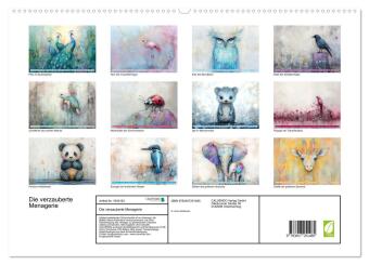 Die verzauberte Menagerie (hochwertiger Premium Wandkalender 2026 DIN A2 quer), Kunstdruck in Hochglanz