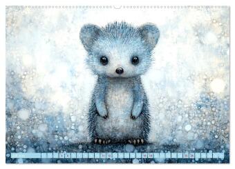 Die verzauberte Menagerie (hochwertiger Premium Wandkalender 2026 DIN A2 quer), Kunstdruck in Hochglanz