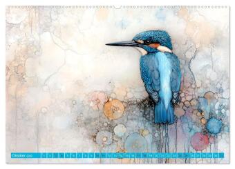 Die verzauberte Menagerie (hochwertiger Premium Wandkalender 2026 DIN A2 quer), Kunstdruck in Hochglanz