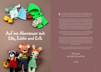 Ella, Eddie & Erik: drei Häkelfreunde - ein Kleiderschrank
